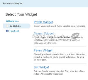 Cara Menambahkan Twitter Profile Widget di  Website atau Blog